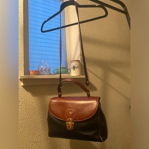 VINTAGE BALLY LEATHER HANDBAG SHOULDER BAG PURSE